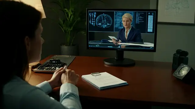 A therapist consulting with a patient in a private office setting