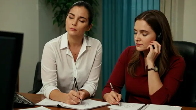 A therapist's warm office, patient hand holding pen, thoughtful expression on face, stack of notes, comfortable seating arrangement, therapeutic relationship at work, self-reflection in progress, growth chart visible