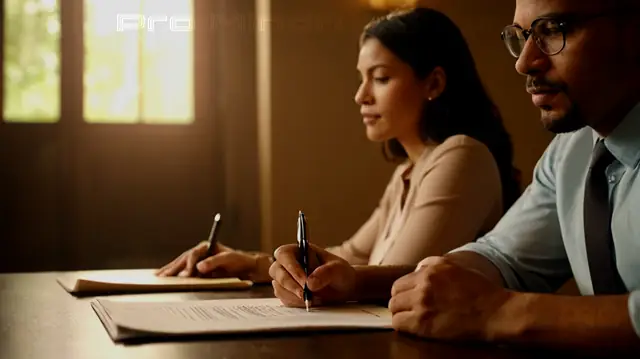 Two hands holding a document