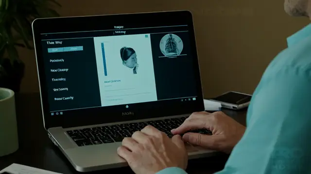 medical professional, therapy session, confidentiality seal, digital device screen displaying notes, efficient workflow, patient-centered care, mental health awareness