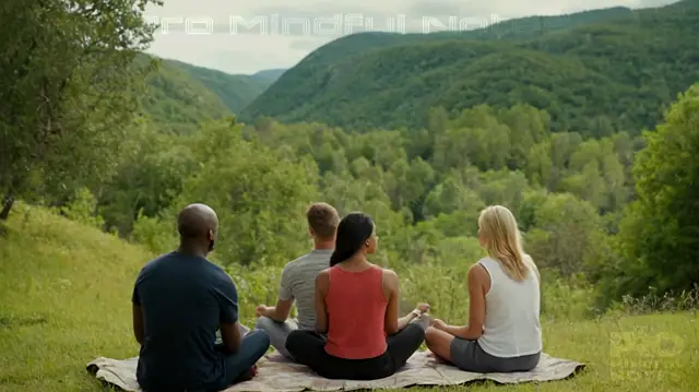 A group therapy session featuring diverse individuals engaged in meaningful conversation, a serene natural landscape symbolizing inner peace, vibrant visuals of resilience and personal growth, uplifting testimonies highlighting overcoming adversity